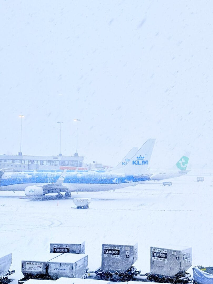 Amsterdam Schiphol Airport hit by severe weather disruption / Photo by Luís Diogo Monteiro